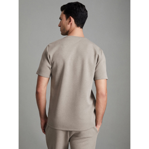 REISS BRADLEY Interlock Jersey Crew Neck T Shirt